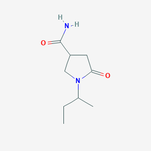 molecular formula C9H16N2O2 B1318514 1-(Butan-2-yl)-5-oxopyrrolidine-3-carboxamide CAS No. 910443-30-0