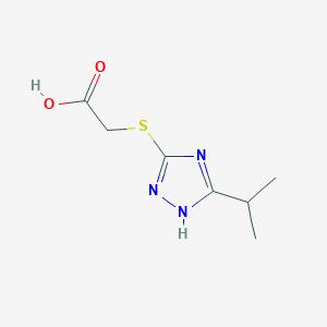 [(5-Isopropyl-4H-1,2,4-triazol-3-yl)thio]acetic acid