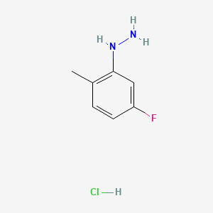 molecular formula C7H10ClFN2 B1318516 5-Fluoro-2-methylphenylhydrazine hydrochloride CAS No. 325-50-8