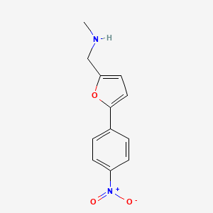 molecular formula C12H12N2O3 B1318517 Methyl(([5-(4-nitrophenyl)furan-2-yl]methyl))amine 