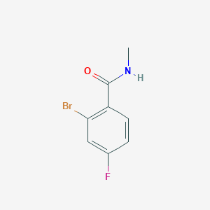 molecular formula C8H7BrFNO B1318518 2-Bromo-4-fluoro-N-methylbenzamide CAS No. 923138-87-8