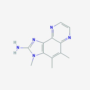 molecular formula C12H13N5 B131853 3H-Imidazo(4,5-f)quinoxalin-2-amine, 3,4,5-trimethyl- CAS No. 146177-59-5