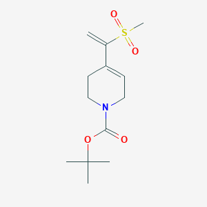 molecular formula C13H21NO4S B13185317 tert-Butyl 4-(1-methanesulfonylethenyl)-1,2,3,6-tetrahydropyridine-1-carboxylate 