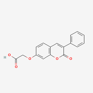 molecular formula C17H12O5 B1318533 [(2-oxo-3-phenyl-2H-chromen-7-yl)oxy]acetic acid CAS No. 141113-49-7