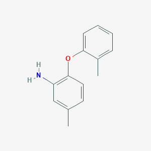 molecular formula C14H15NO B1318599 5-Methyl-2-(2-methylphenoxy)aniline CAS No. 946715-75-9