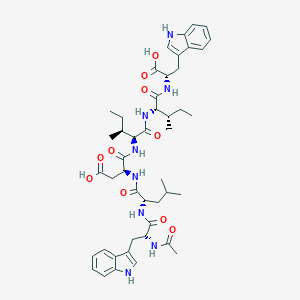 molecular formula C46H62N8O10 B131860 Ac-D-Trp-Leu-Asp-Ile-Ile-Trp CAS No. 143037-33-6