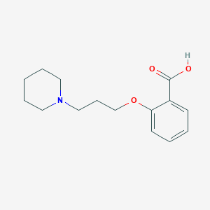 molecular formula C15H21NO3 B1318612 2-(3-Piperidin-1-yl-propoxy)-benzoic acid CAS No. 919036-82-1