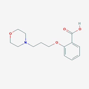 molecular formula C14H19NO4 B1318613 2-(3-Morpholin-4-yl-propoxy)-benzoic acid CAS No. 179994-92-4