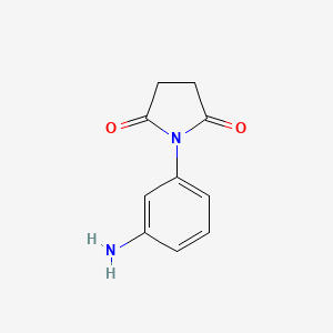 molecular formula C10H10N2O2 B1318621 1-(3-Aminophenyl)pyrrolidine-2,5-dione CAS No. 31036-67-6