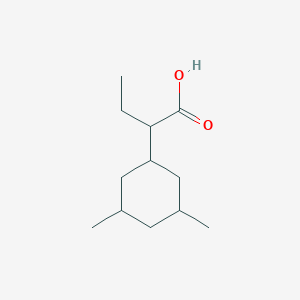 molecular formula C12H22O2 B13186225 2-(3,5-Dimethylcyclohexyl)butanoic acid 
