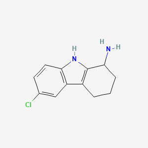 molecular formula C12H13ClN2 B1318654 6-chloro-2,3,4,9-tetrahydro-1H-carbazol-1-amine CAS No. 352553-60-7