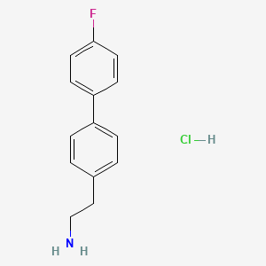 molecular formula C14H15ClFN B1318663 2-(4'-Fluorobiphenyl-4-yl)ethanamine hydrochloride CAS No. 1189922-22-2