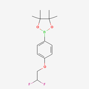 molecular formula C14H19BF2O3 B1318668 2-(4-(2,2-Difluoroethoxy)phenyl)-4,4,5,5-tetramethyl-1,3,2-dioxaborolane CAS No. 864754-48-3