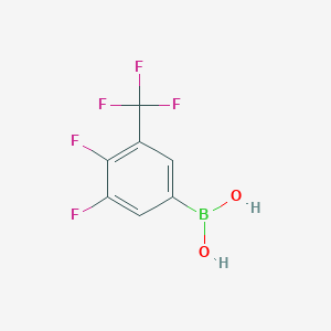 molecular formula C7H4BF5O2 B1318669 (3,4-Difluoro-5-(trifluoromethyl)phenyl)boronic acid CAS No. 864759-64-8