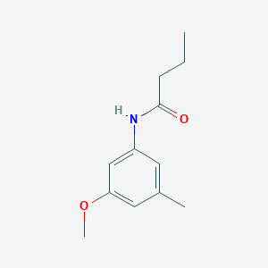 molecular formula C12H17NO2 B13186703 N-(3-Methoxy-5-methylphenyl)butanamide 