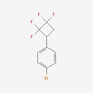molecular formula C10H7BrF4 B1318672 1-Bromo-4-(2,2,3,3-tetrafluorocyclobutyl)benzene CAS No. 885267-02-7