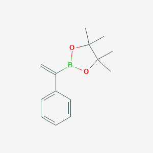 molecular formula C14H19BO2 B131868 4,4,5,5-Tetramethyl-2-(1-phenylvinyl)-1,3,2-dioxaborolane CAS No. 143825-84-7