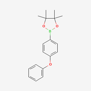 molecular formula C18H21BO3 B1318694 4,4,5,5-Tetramethyl-2-(4-phenoxyphenyl)-1,3,2-dioxaborolane CAS No. 269410-26-6