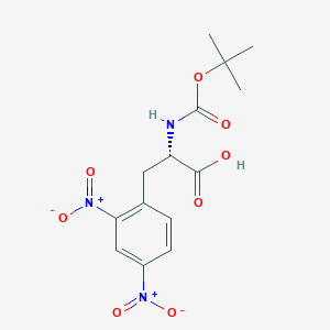 molecular formula C14H17N3O8 B1318699 Boc-2,4-Dinitro-L-phenylalanine CAS No. 1176509-56-0