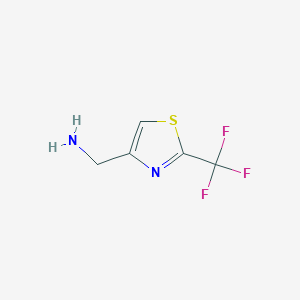 molecular formula C5H5F3N2S B1318703 (2-(Trifluoromethyl)thiazol-4-yl)methanamine CAS No. 852854-39-8