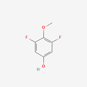 molecular formula C7H6F2O2 B1318716 3,5-Difluoro-4-methoxyphenol CAS No. 443-42-5