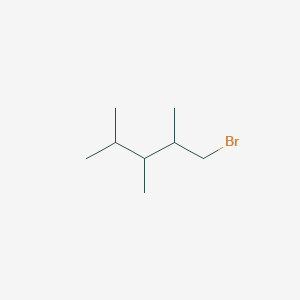 molecular formula C8H17Br B13187304 1-Bromo-2,3,4-trimethylpentane 