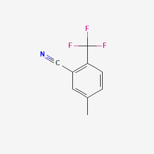 molecular formula C9H6F3N B1318736 5-Methyl-2-(trifluoromethyl)benzonitrile CAS No. 886502-61-0