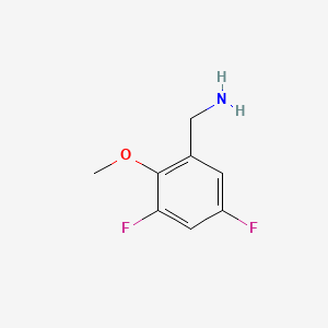 molecular formula C8H9F2NO B1318747 3,5-Difluoro-2-methoxybenzylamine CAS No. 886502-00-7