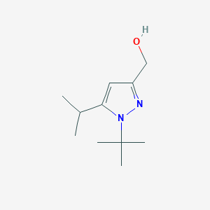 molecular formula C11H20N2O B13187501 [1-tert-Butyl-5-(propan-2-yl)-1H-pyrazol-3-yl]methanol 