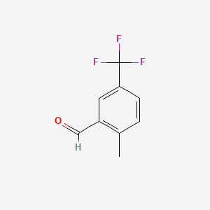 molecular formula C9H7F3O B1318756 2-Methyl-5-(trifluoromethyl)benzaldehyde CAS No. 886498-85-7