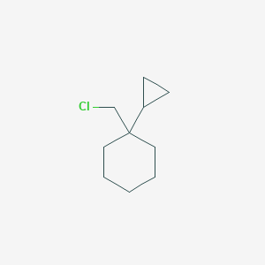 molecular formula C10H17Cl B13187619 1-(Chloromethyl)-1-cyclopropylcyclohexane 