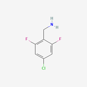 molecular formula C7H6ClF2N B1318781 (4-Chloro-2,6-difluorophenyl)methanamine CAS No. 518357-43-2