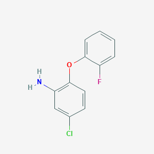 molecular formula C12H9ClFNO B1318816 5-Chloro-2-(2-fluorophenoxy)aniline CAS No. 946727-72-6