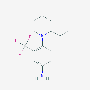 4-(2-Ethyl-1-piperidinyl)-3-(trifluoromethyl)-phenylamine