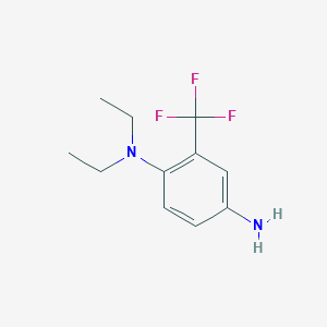 1-N,1-N-diethyl-2-(trifluoromethyl)benzene-1,4-diamine