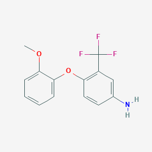 4-(2-Methoxyphenoxy)-3-(trifluoromethyl)aniline