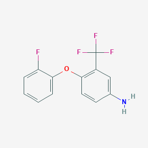 4-(2-Fluorophenoxy)-3-(trifluoromethyl)aniline