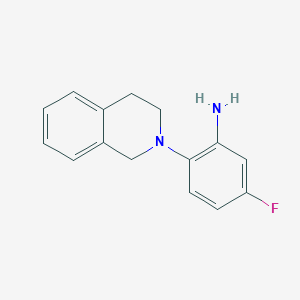 B1318853 2-[3,4-Dihydro-2(1H)-isoquinolinyl]-5-fluoroaniline CAS No. 937597-72-3