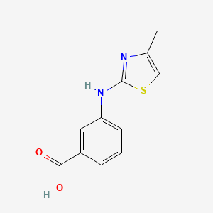 molecular formula C11H10N2O2S B1318860 3-(4-甲基噻唑-2-基氨基)-苯甲酸 CAS No. 859473-66-8