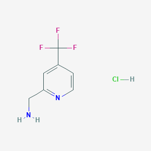 molecular formula C7H8ClF3N2 B1318866 (4-(Trifluoromethyl)pyridin-2-yl)methanamine hydrochloride CAS No. 1005515-26-3