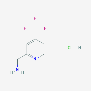 molecular formula C7H8ClF3N2 B1318866 (4-(三氟甲基)吡啶-2-基)甲胺盐酸盐 CAS No. 1005515-26-3