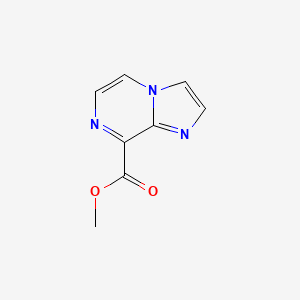 molecular formula C8H7N3O2 B1318867 咪唑并[1,2-a]吡嗪-8-甲酸甲酯 CAS No. 850349-42-7