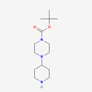 molecular formula C14H27N3O2 B1318868 Tert-butyl 4-(piperidin-4-yl)piperazine-1-carboxylate CAS No. 205059-24-1