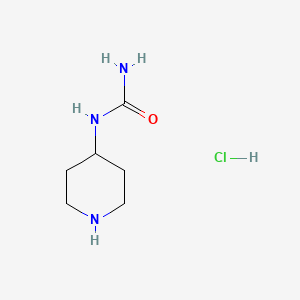molecular formula C6H14ClN3O B1318870 1-(哌啶-4-基)脲盐酸盐 CAS No. 61220-33-5