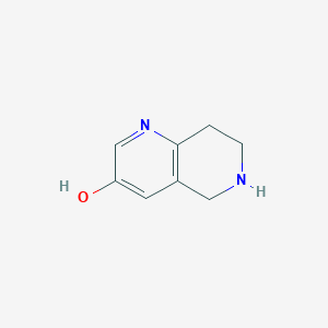 molecular formula C8H10N2O B1318876 5,6,7,8-Tetrahydro-1,6-naphthyridin-3-ol CAS No. 785774-74-5