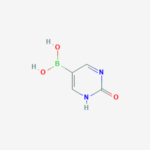 molecular formula C4H5BN2O3 B1318881 2-羟基嘧啶-5-硼酸 CAS No. 373384-19-1