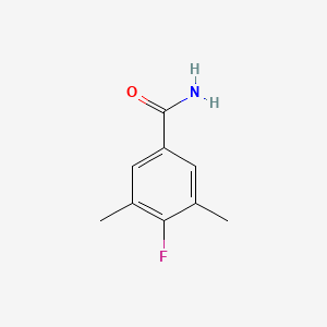 molecular formula C9H10FNO B1318891 4-Fluoro-3,5-dimethylbenzamide CAS No. 886501-71-9