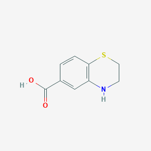 molecular formula C9H9NO2S B1318904 3,4-dihydro-2H-1,4-benzothiazine-6-carboxylic acid CAS No. 226259-31-0