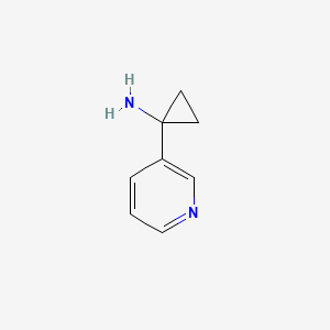 molecular formula C8H10N2 B1318906 1-(Pyridin-3-yl)cyclopropanamine CAS No. 503417-38-7