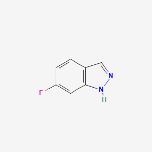 molecular formula C7H5FN2 B1318927 6-氟-1H-吲唑 CAS No. 348-25-4